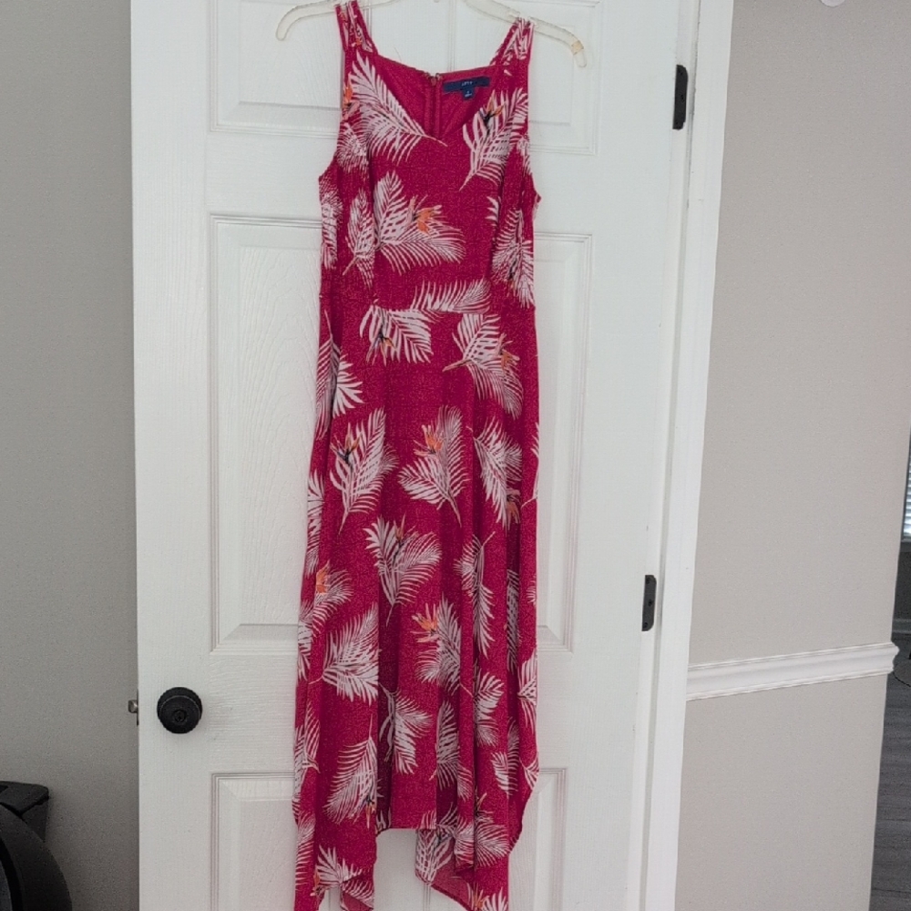 Apt. 9 Asymmetrical Pink Leaf Dress